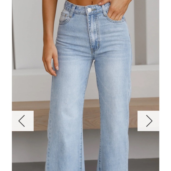 Billy J Denim - High-Rise Light Blue Wide Leg Jeans